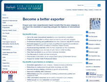 Tablet Screenshot of export.ac.nz